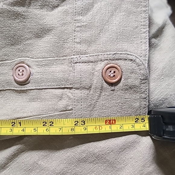 Men's Hemp/OC Long Sleeve Dress Shirt Extra Large - Picture 6 of 9